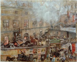 Die Eisengießerei Kitschelt in der Skodagasse Wienissä tekijältä Rudolf von Alt